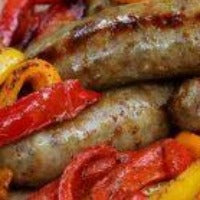 BOARDWALK STYLE (garlic and oil) SAUSAGE AND PEPPERS.